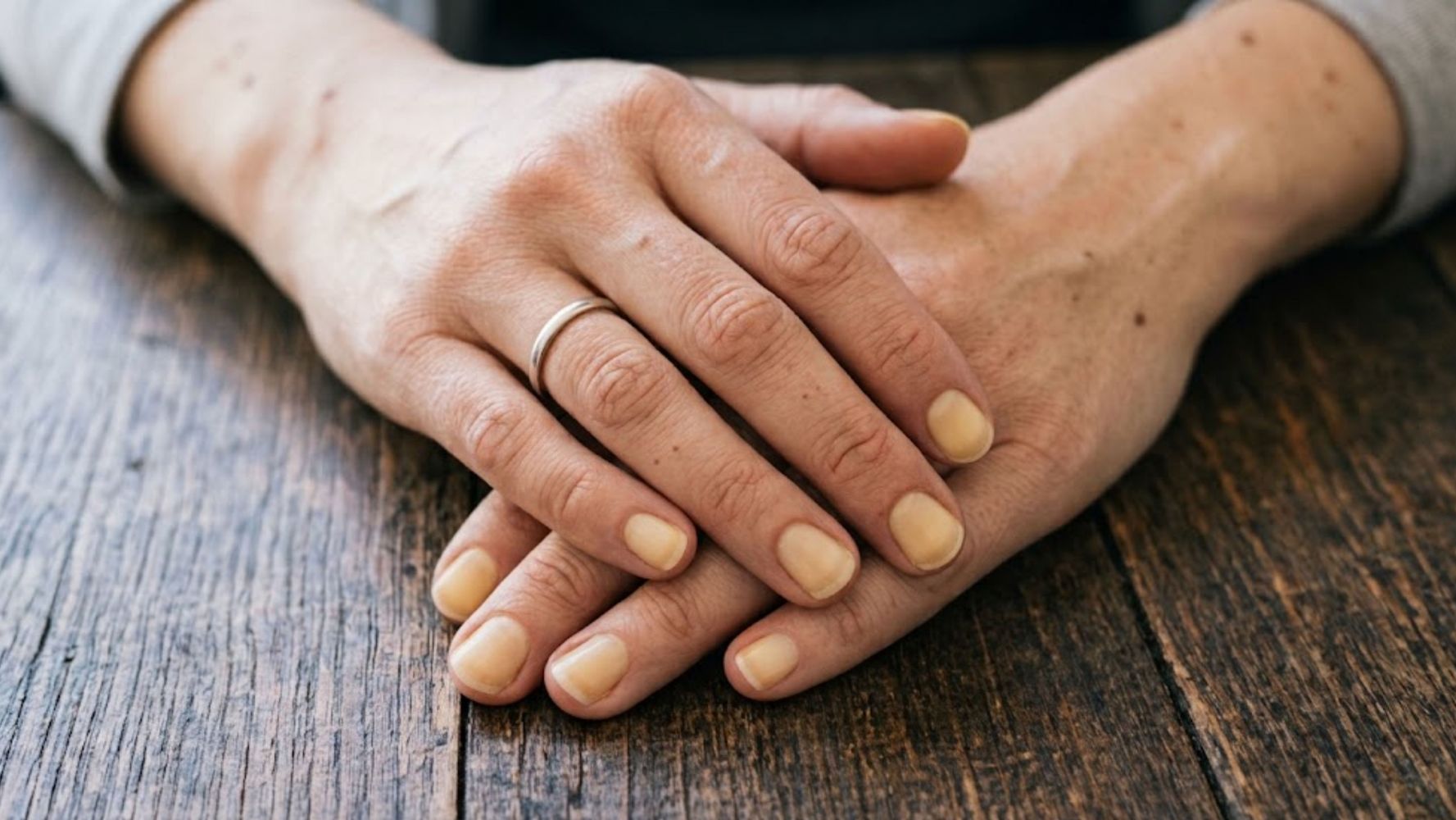 Uñas amarillas.