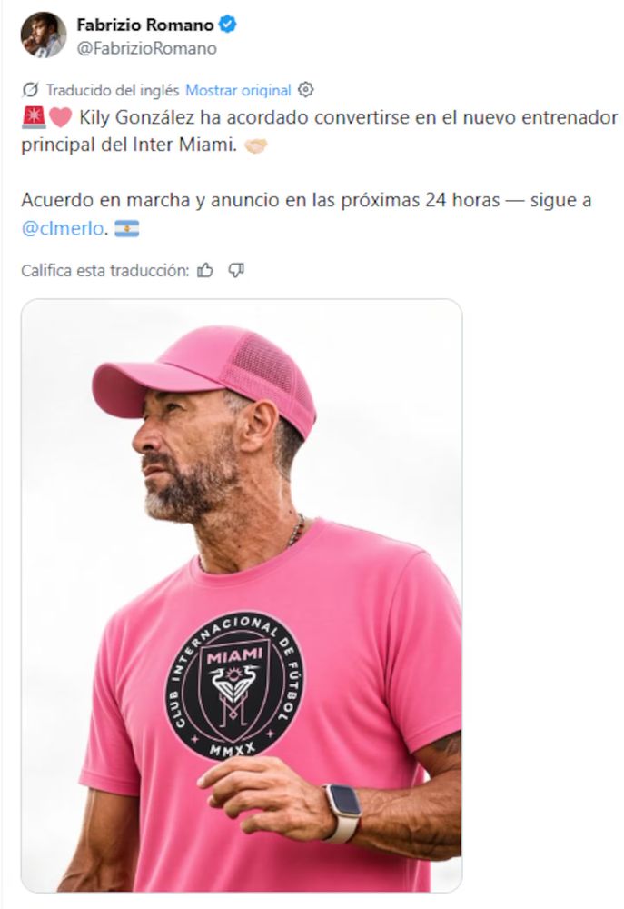 El Kily González será el nuevo entrenador de Lionel Messi