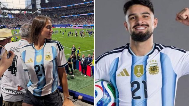 Clari Cremaschi y "Flaco" López.