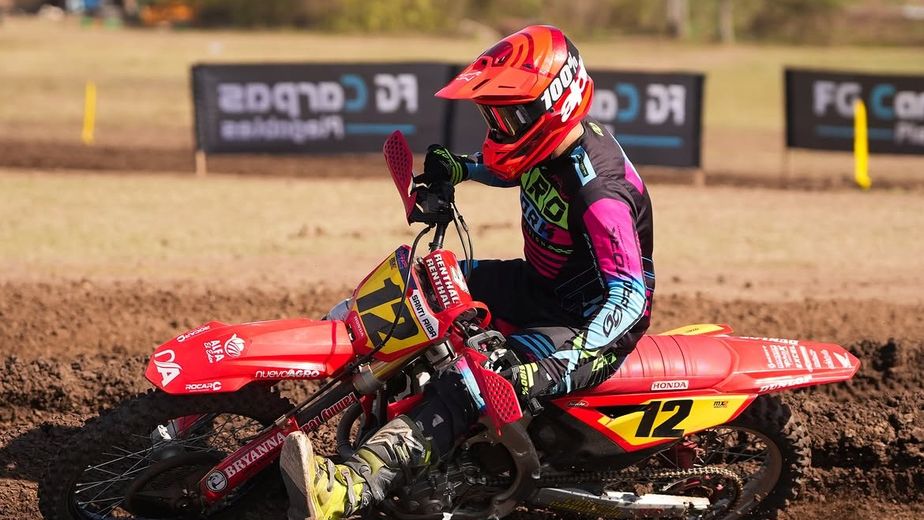 Santino Riba tuvo una gran actuación en la sexta fecha del Campeonato Cordobés de Motocross