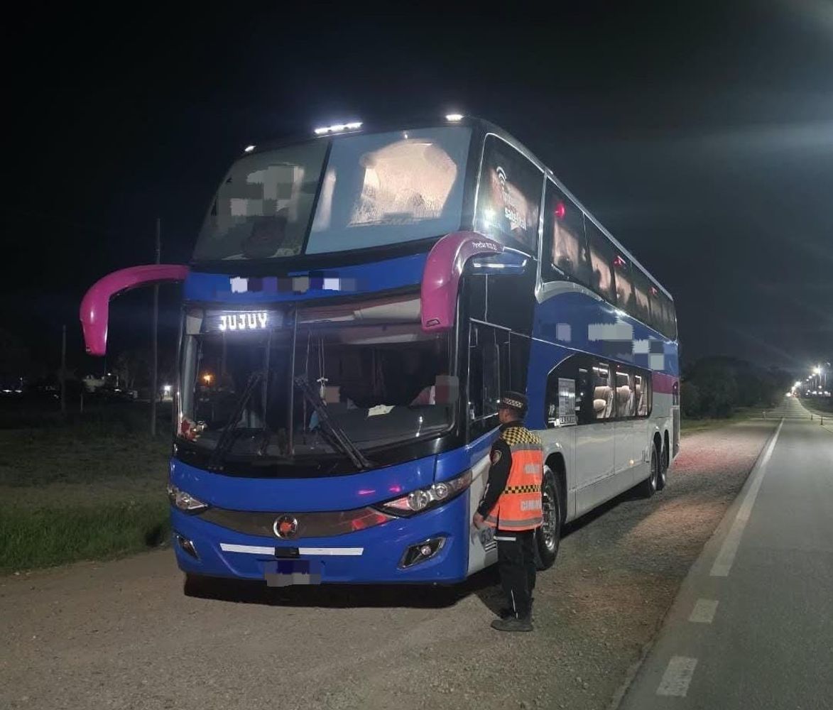 El colectivo inspeccionado.