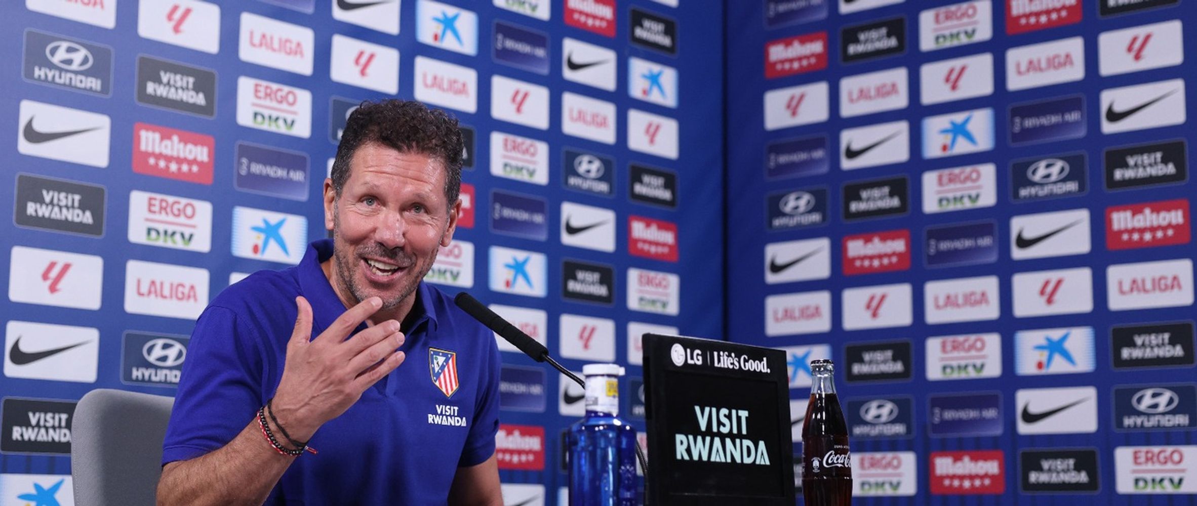 Diego Simeone confirmó que Atlético de Madrid visita a Sevilla sin Julián Álvarez.