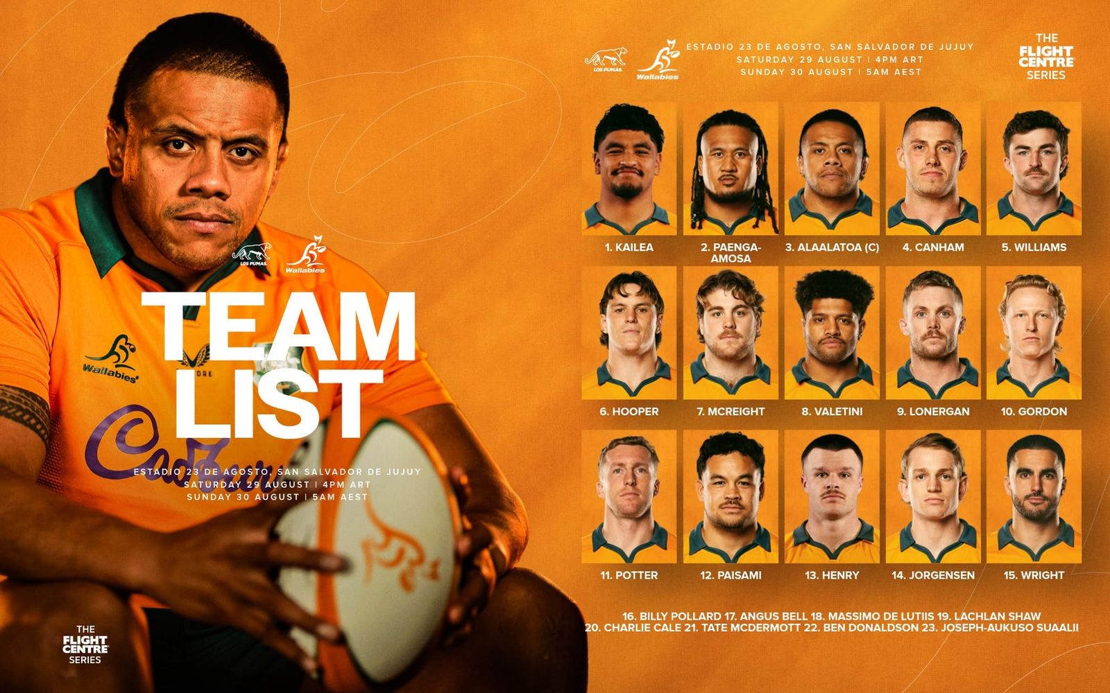 Los "Wallabies" ya están en Jujuy para disputar el histórico test match ante Los Pumas, primero de una serie de dos que se completará en la provincia de Mendoza.