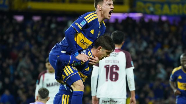 Gol de Tomás Belmonte, ex Lanús, para el triunfo de Boca.