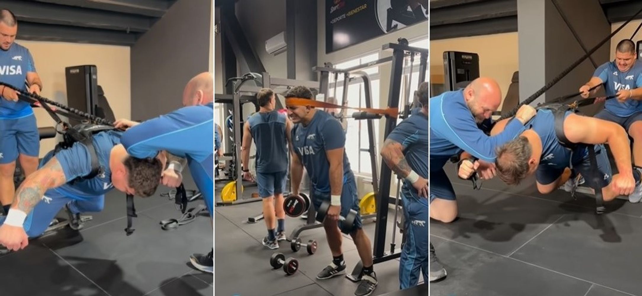 A lo largo de la semana, los integrantes de la selección argentina de rugby sostuvieron un riguroso plan de trabajo que incluyó intensas sesiones en las instalaciones del club Gimnasia y Esgrima de Jujuy.
