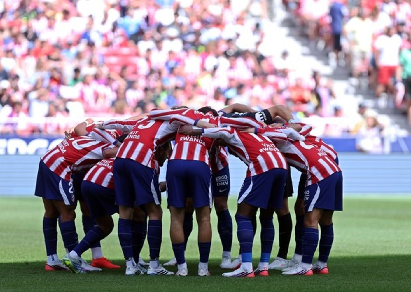 El plantel del Atlético de Madrid.