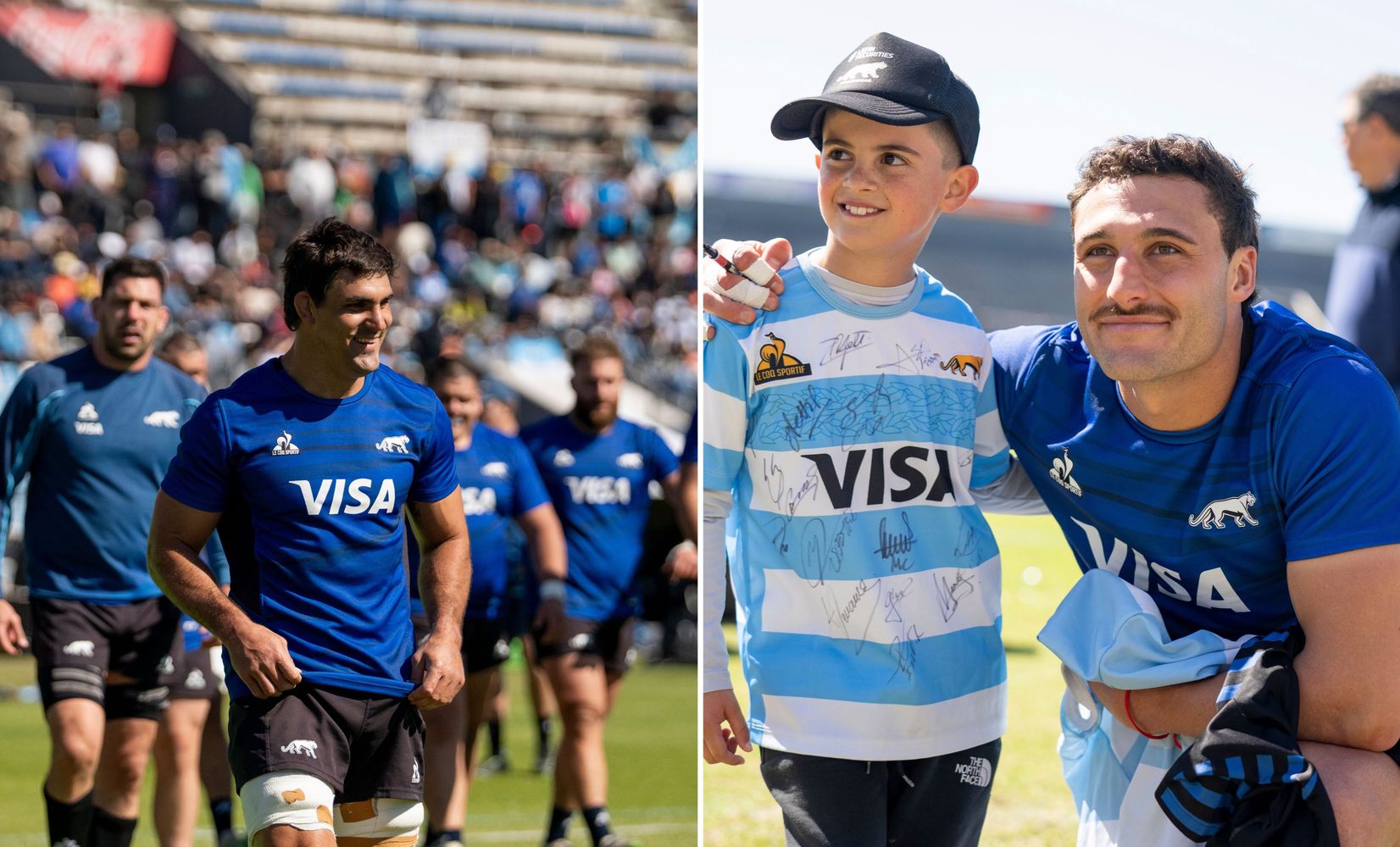 En la semana previa al test match, Los Pumas tuvieron contacto directo con el público local, como fue durante el entrenamiento abierto realizado en la cancha del "Lobo" jujeño.