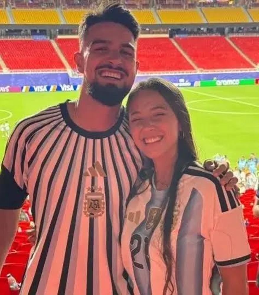 Clari Cremaschi y "Flaco" López.