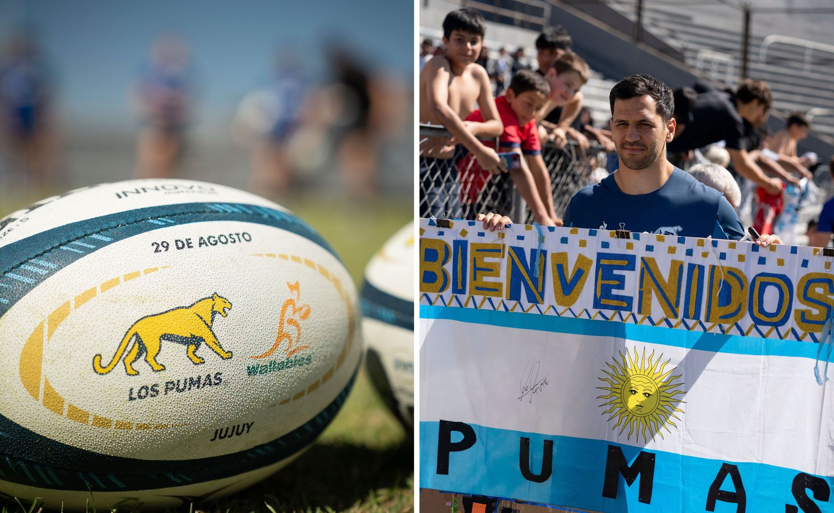 Cientos de aficionados pudieron acompañar de cerca al seleccionado argentino de rugby, que de diversas manera expresaron su apoyo al equipo que participa en el Nations Championship, un nuevo torneo internacional creado por el Seis Naciones y SANZAAR.