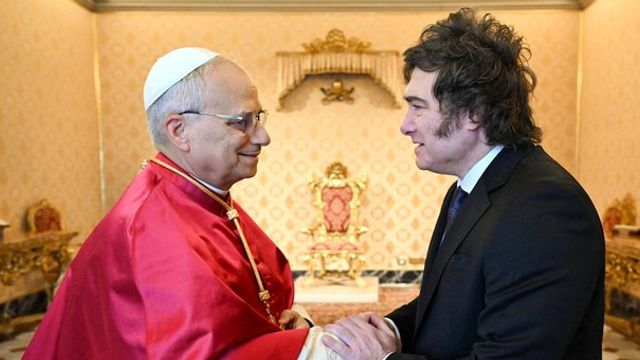 El papa León XIV y Javier Milei. Los preparativos para la visita en noviembre.