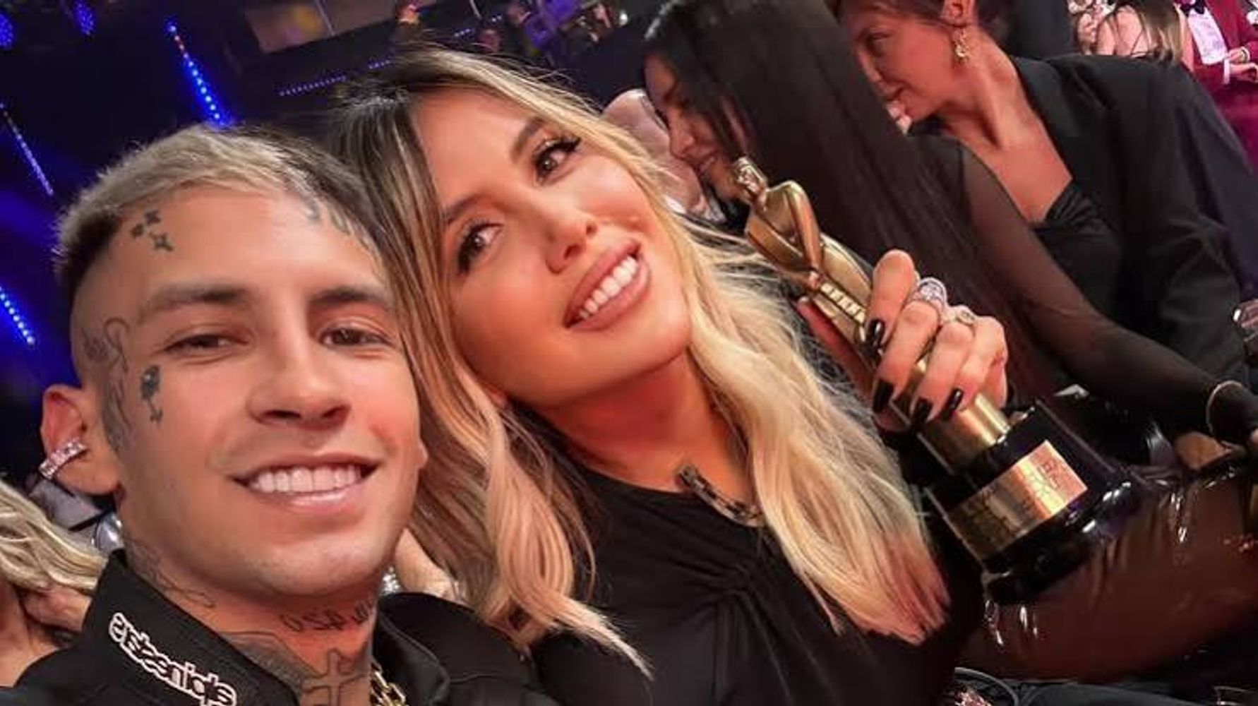 Wanda Nara y L-Gante.