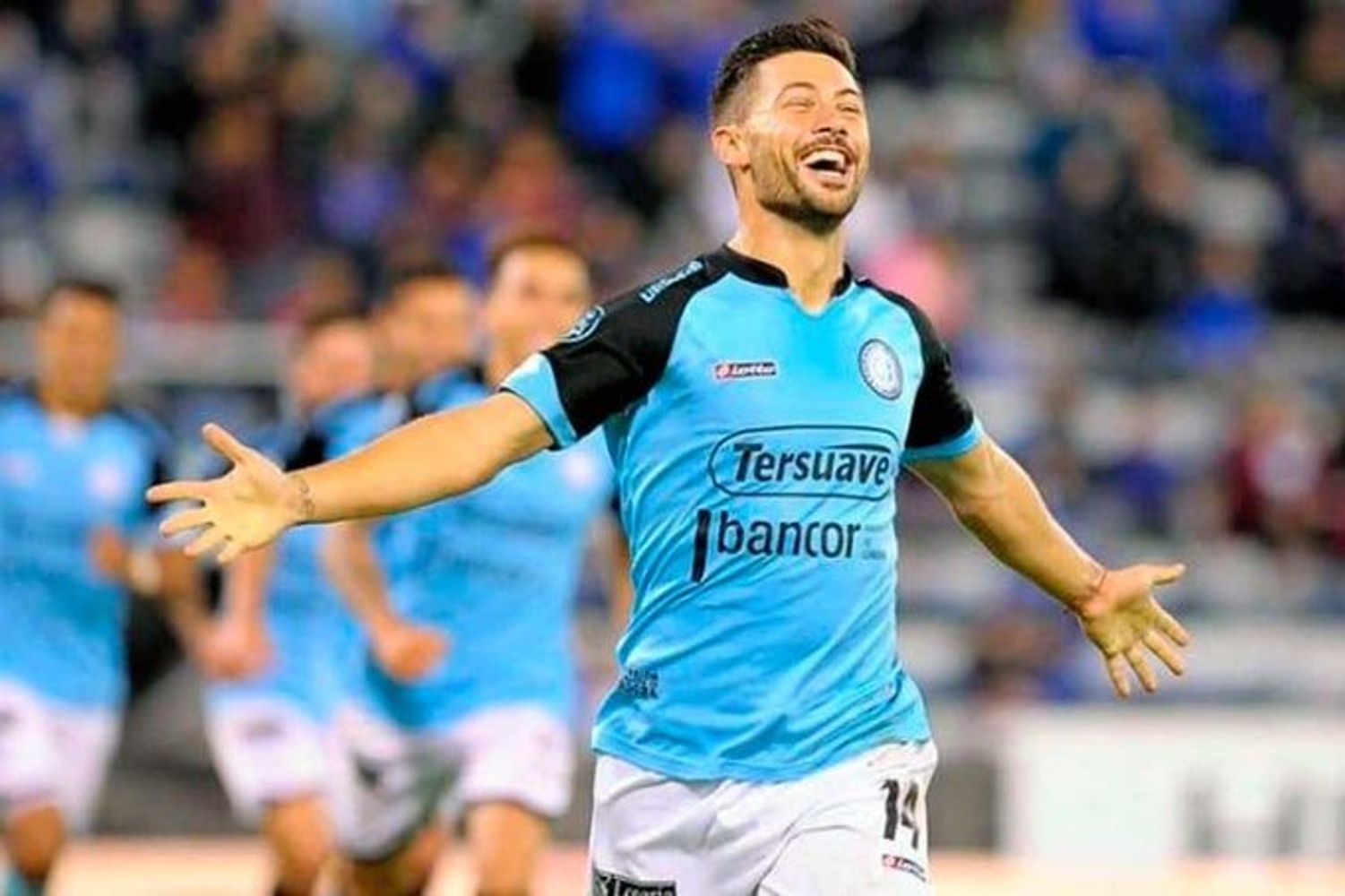 El volante Federico Lértora, en su paso por Belgrano