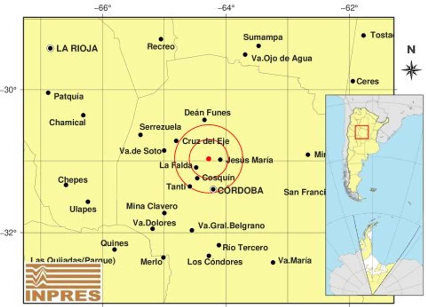 Temblor en Córdoba este sábado 29 de agosto.