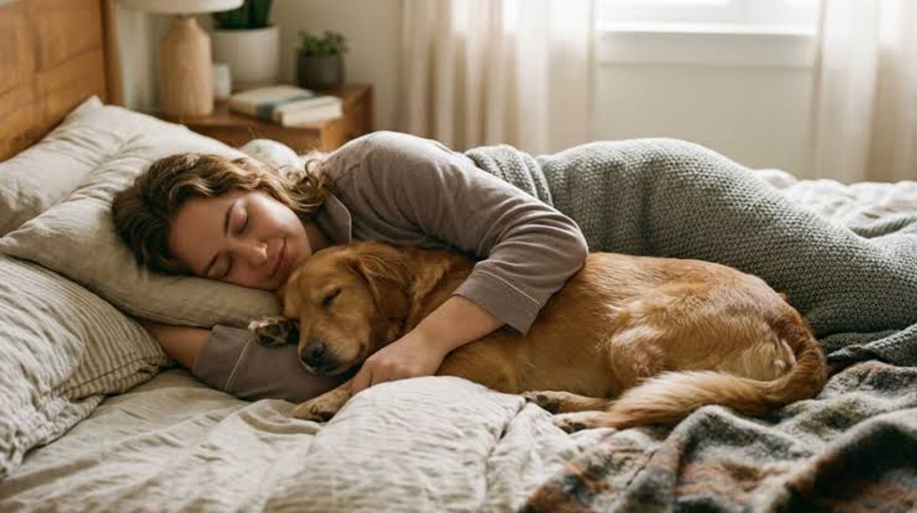 Sandra Mitchell, veterinaria: "No hay una respuesta corta y simple sobre dormir con tu perro en la misma cama. Es un quizá, una respuesta más complicada de lo que parece"