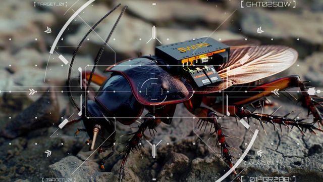 Estas cucarachas gigantes controladas por control remoto y armadas con jeringuillas podrían salvarte la vida