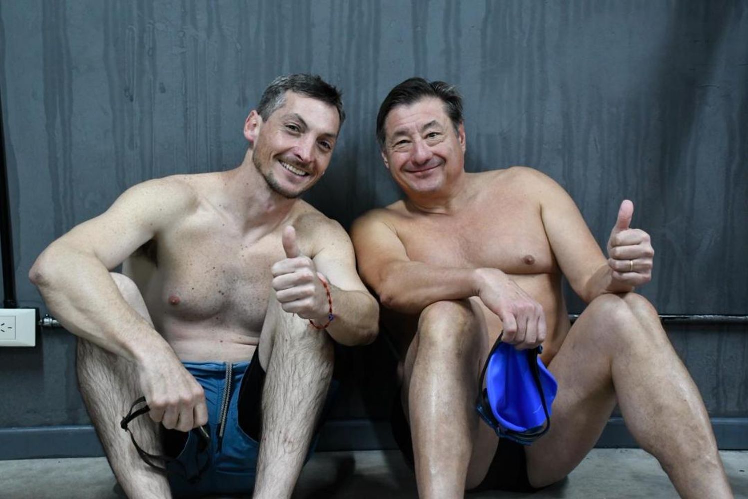Agustin Curvino y Edgardo Burzio lograron podio en el Master Open de natación en Buenos Aires