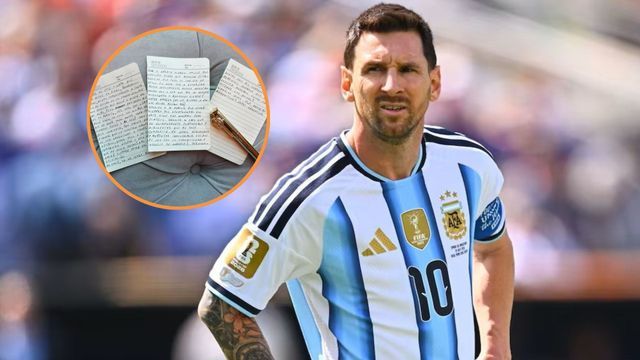 ¿Qué palabra tachó Messi de su carta?