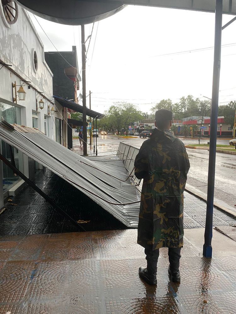 Temporal en Misiones: relevaron daños y asistieron a vecinos en El Soberbio, Roca y Corpus.