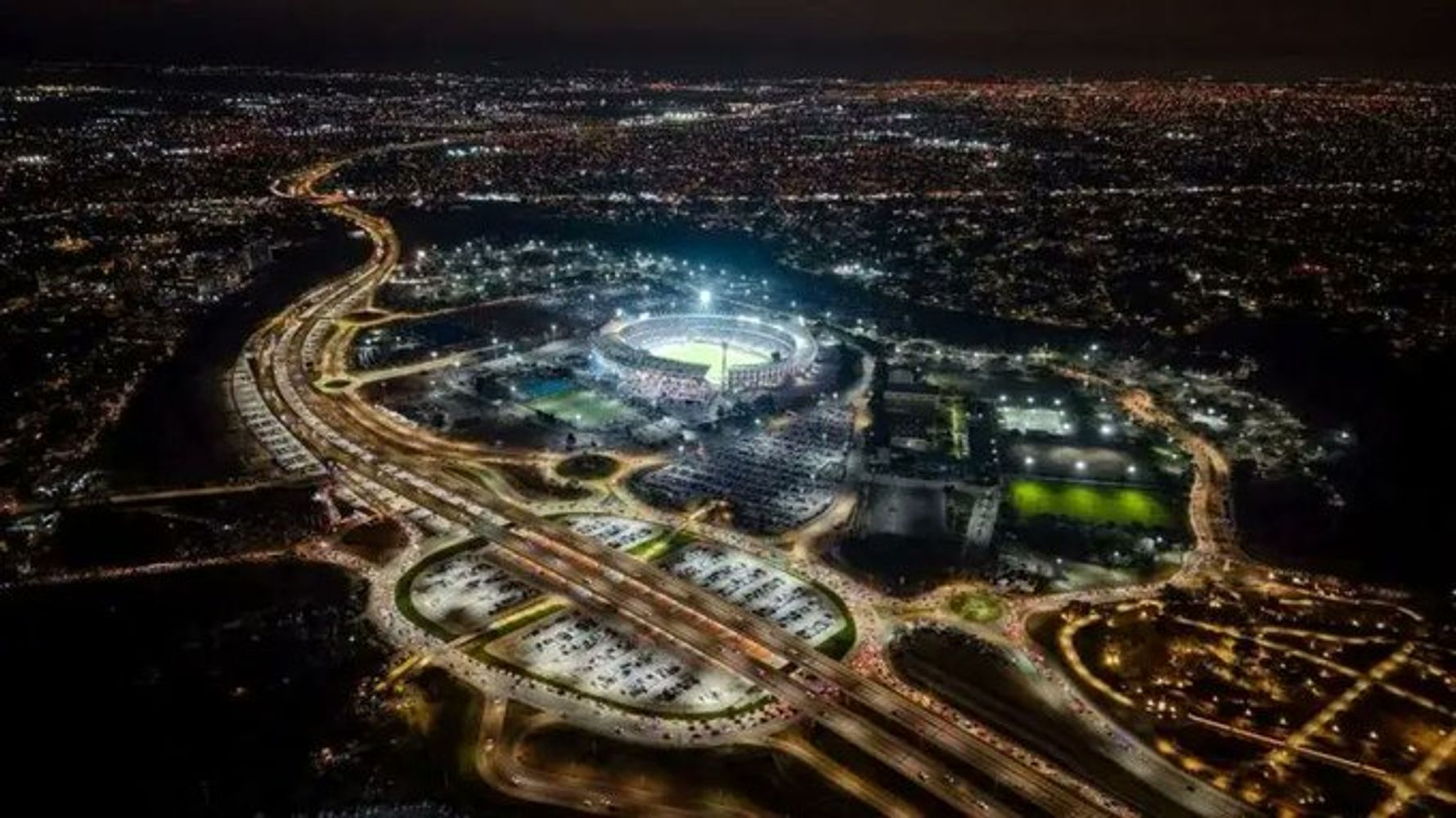 El estadio Kempes, listo para otro gran evento deportivo con Boca por Copa Argentina.