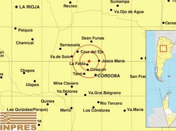 Dos sismos se registraron en Punilla con pocas horas de diferencia