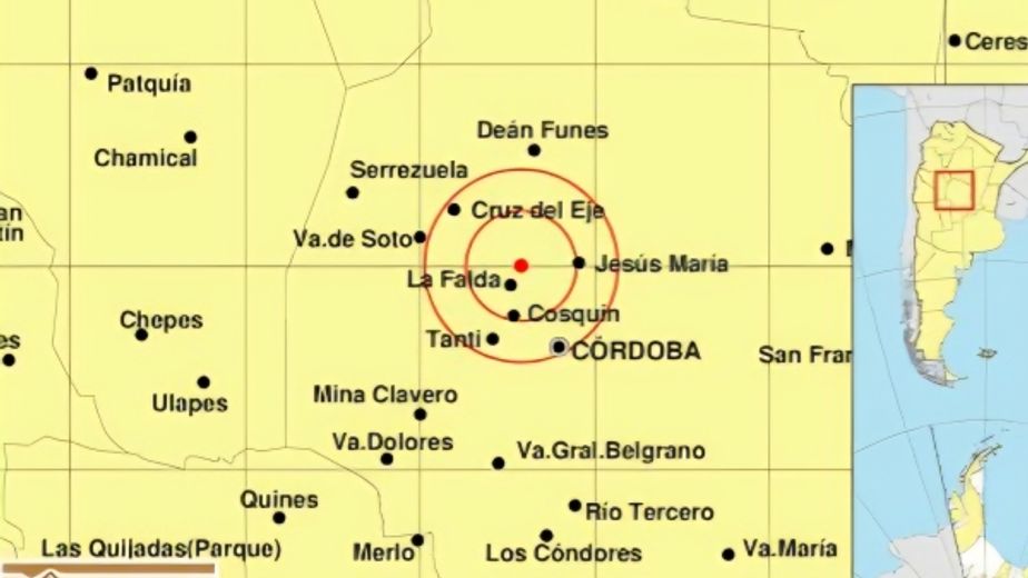 Dos sismos se registraron en Punilla con pocas horas de diferencia