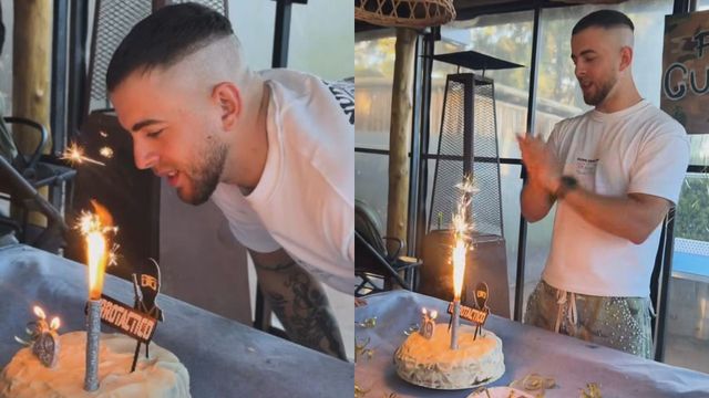 Así fue el íntimo festejo de cumpleaños de J Rei a pesar de la detención de Callejero Fino