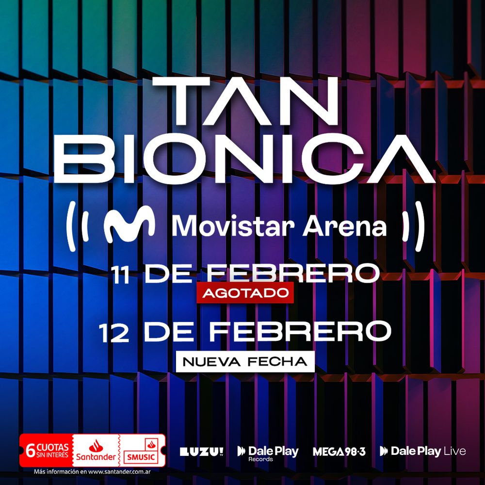 Tan Biónica agotó en minutos su show el Movistar Arena y sumó otra fecha: precios de entradas y cómo comprarlas