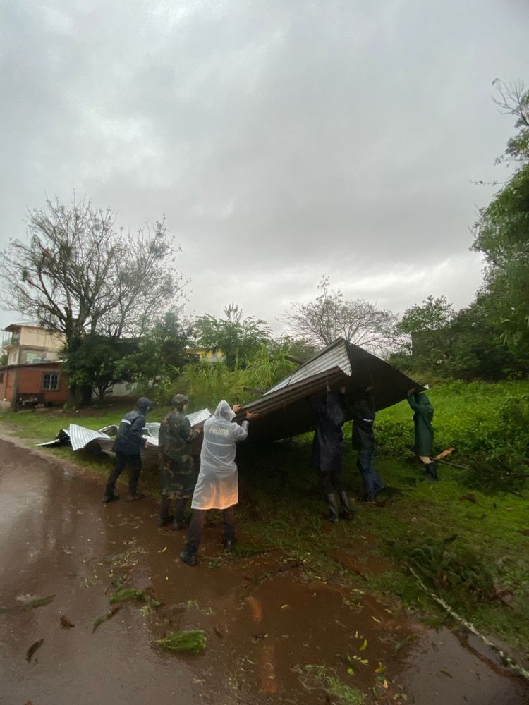 Temporal en Misiones: relevaron daños y asistieron a vecinos en El Soberbio, Roca y Corpus.
