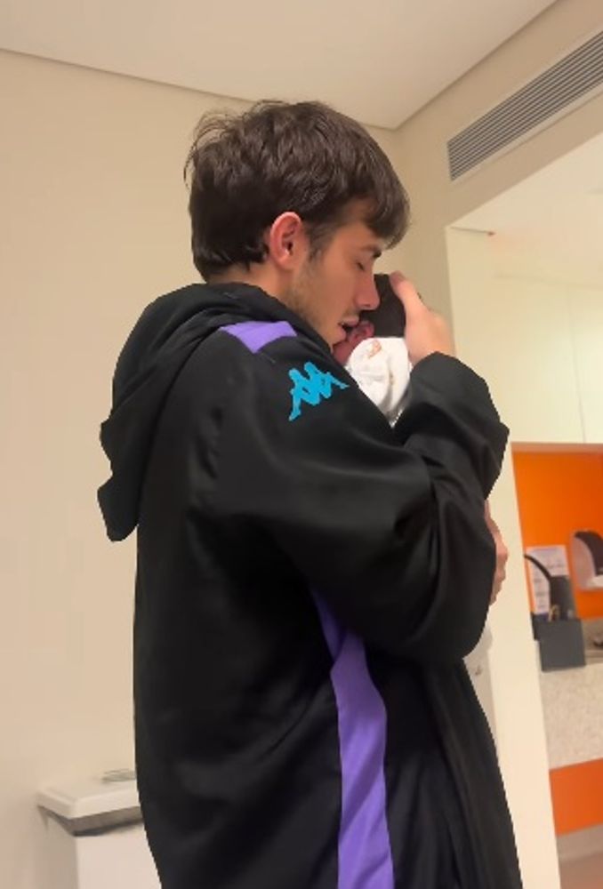 Alejo Ciganotto fue papá