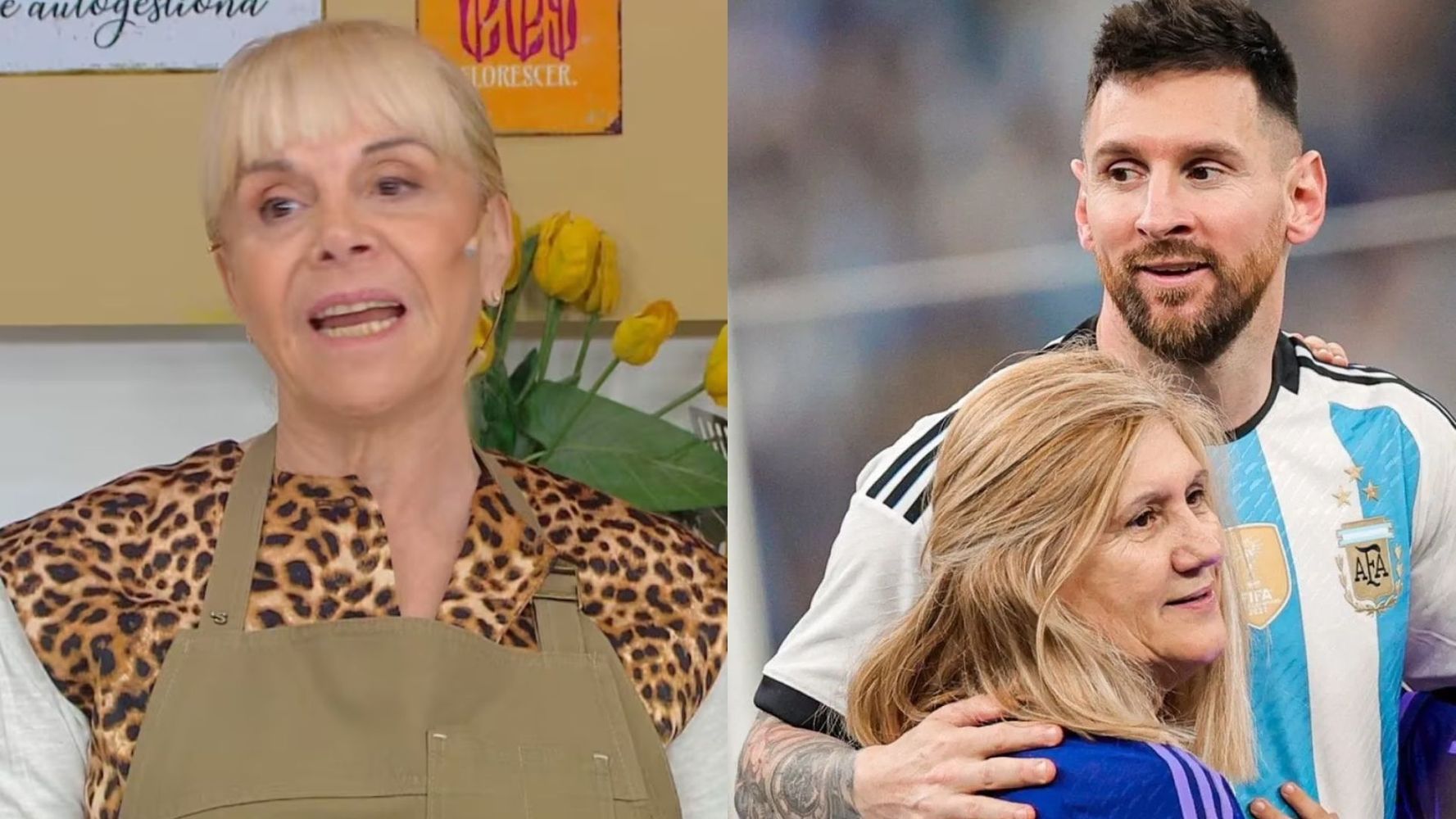 Claudia Villafañe recibió un mensaje en vivo de Celia, la mamá de Messi