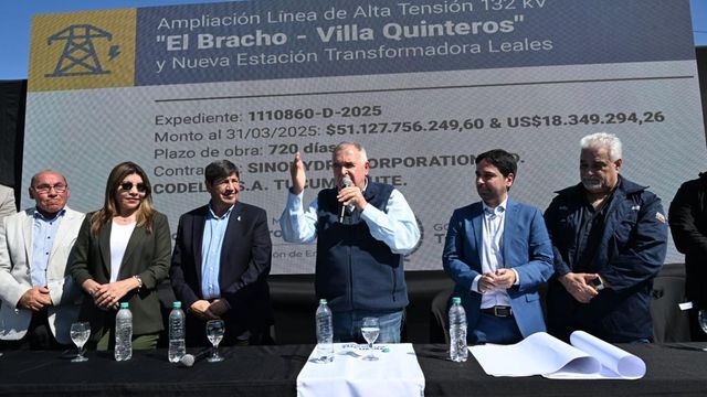 La línea de alta tensión entre El Bracho y Villa Quinteros y la nueva estación de Leales se ejecutan en cuatro frentes simultáneos, con más de 100 trabajadores en obra.