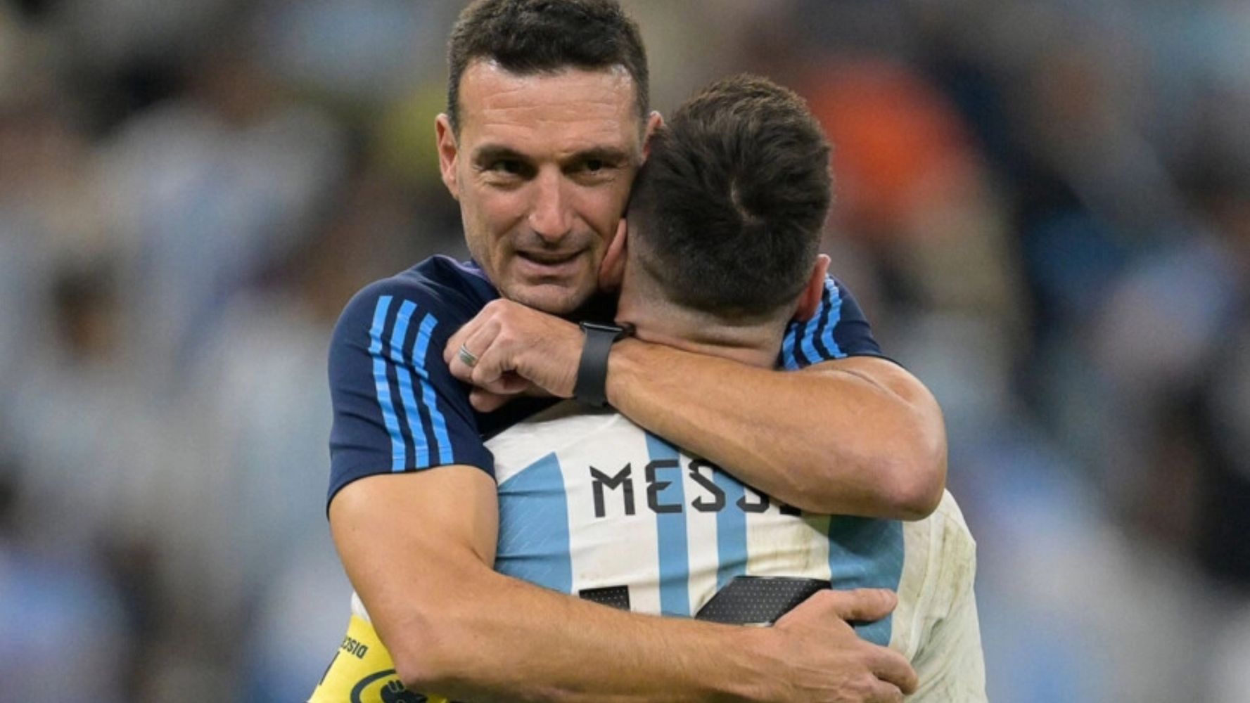 La emotiva despedida de Scaloni a Messi