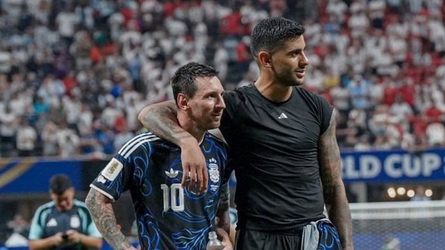 "Te quiero, te admiro y siempre voy a estar agradecido", le escribió el "Cuti" Romero a Messi.