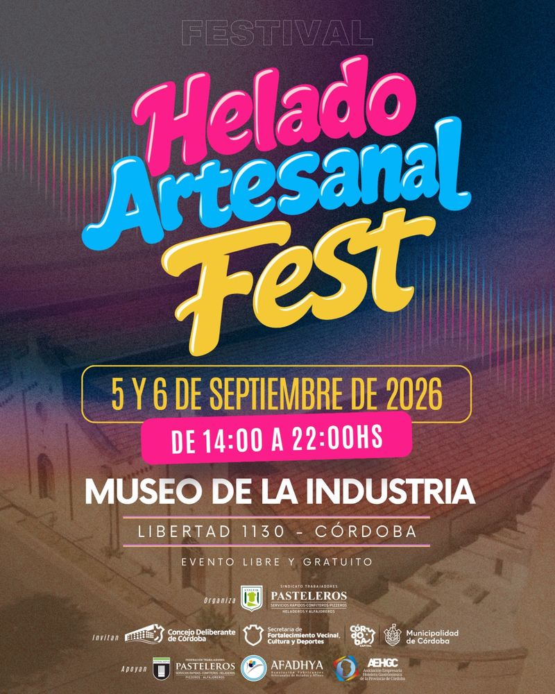 Helado Artesanal Fest llega a Córdoba.