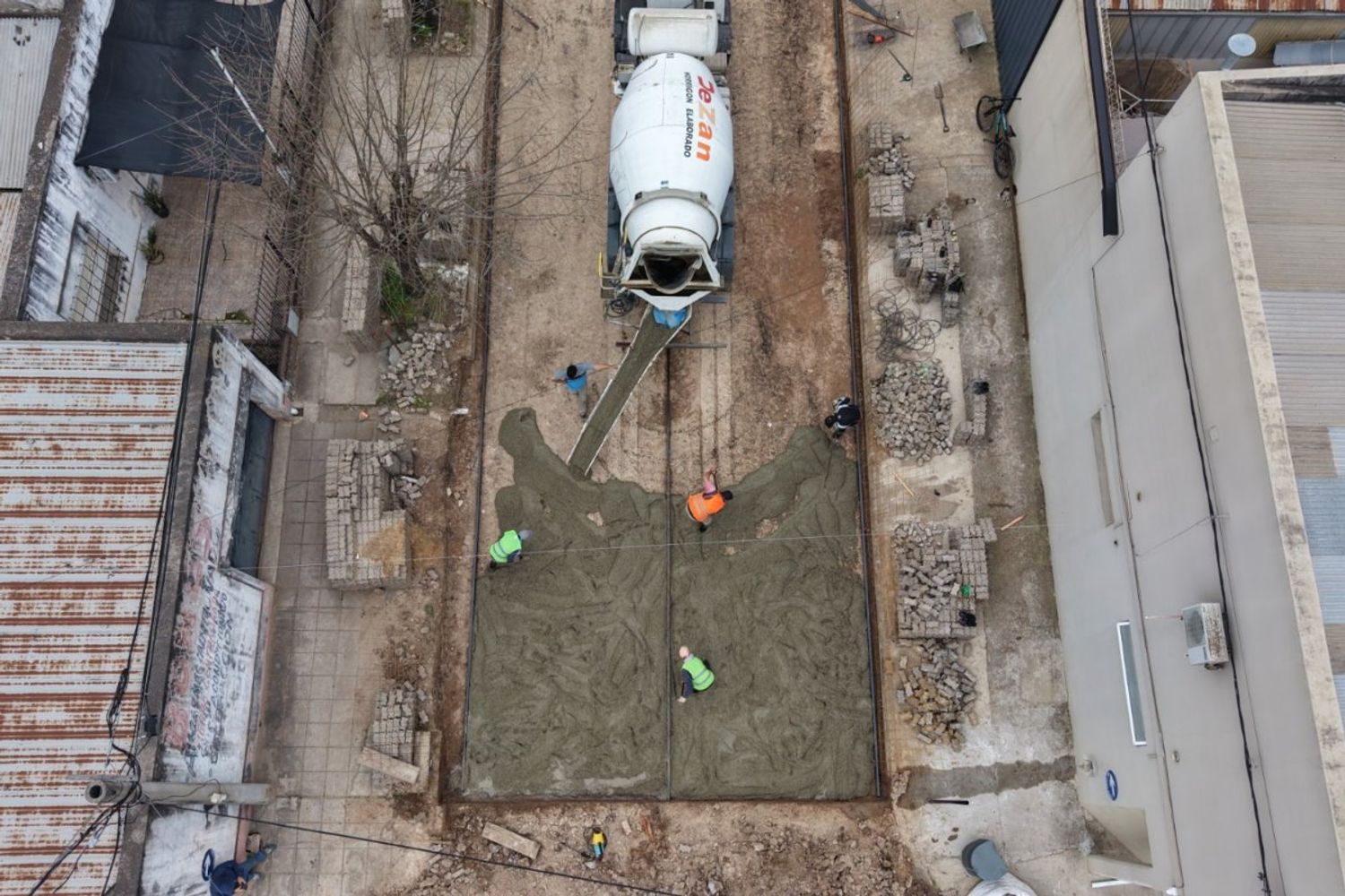 Obras/pavimento.