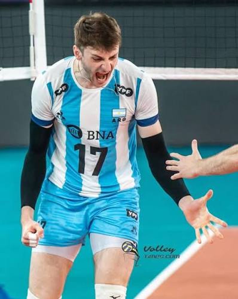 Luciano Vicentín, jugador de la Selección Argentina de vóley.