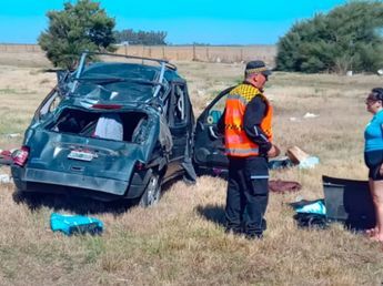 Tragedia en Córdoba: un hombre murió tras volcar en la autopista Córdoba-Rosario