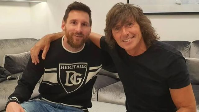 Lionel Messi y Gustavo Bermudez