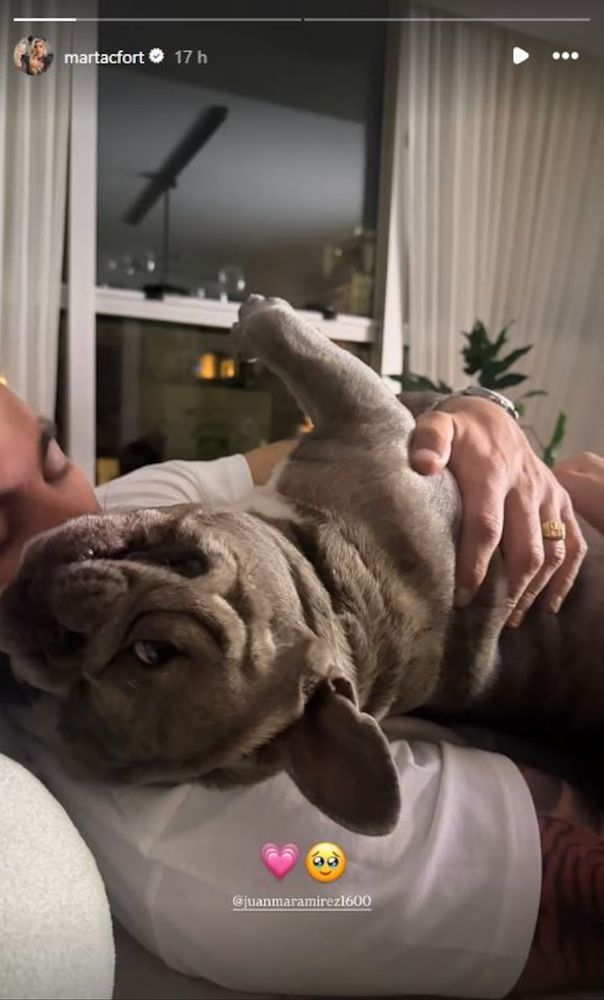 La foto de Marta Fort con su novio