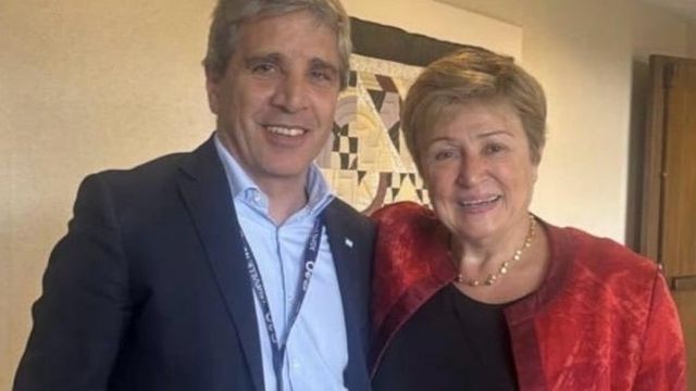 Luis Caputo y Kristalina Georgieva