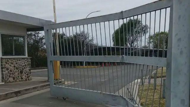 El choque en la redacción de La Voz del Interior.