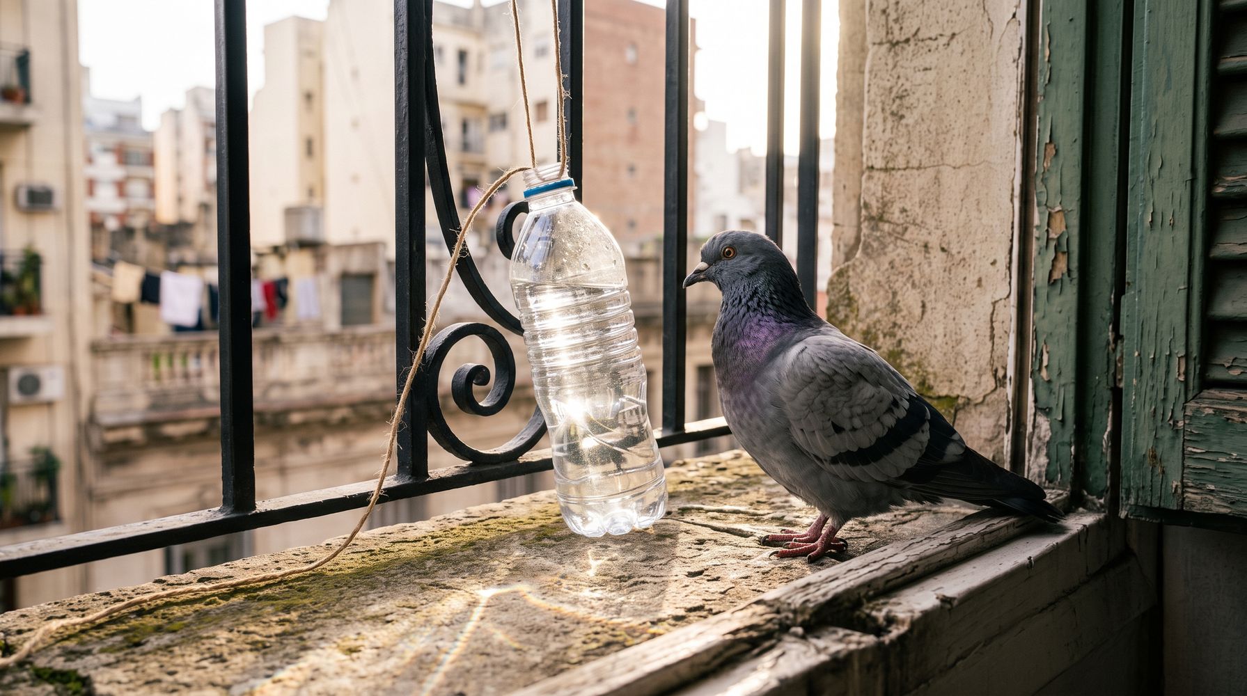 Colgar una botella de plástico con agua en la ventana: por qué lo recomiendan y para qué sirve