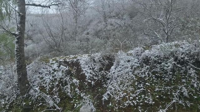 El tramo entre los kilómetros 75 y 90 fue el más afectado por la nieve.