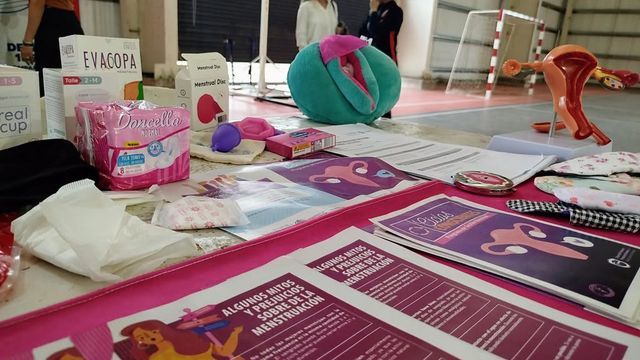 La actividad se enmarcó en el Programa de Gestión Menstrual del Ministerio de Desarrollo Social.