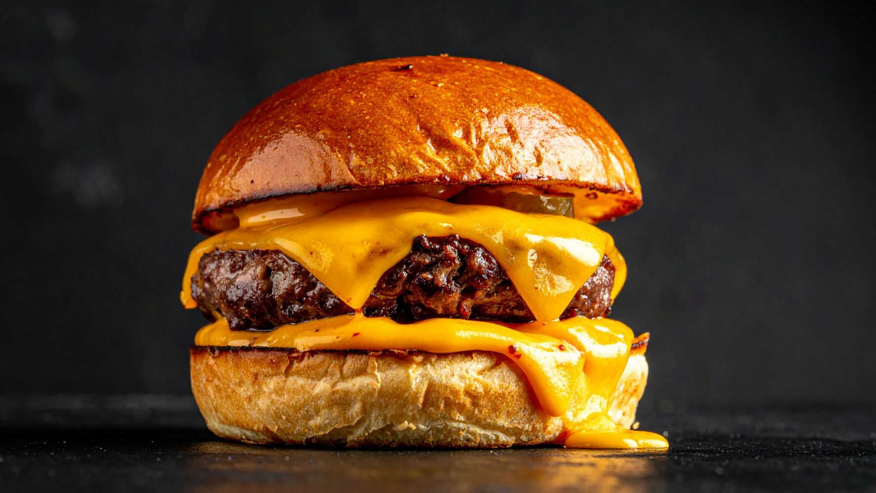 Hamburguesa con queso.