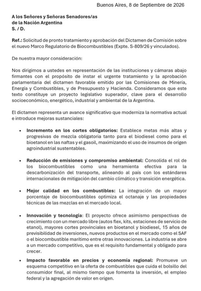 Cámaras del NOA firmaron, junto a organizaciones nacionales, una nota que reclama tratamiento urgente para el nuevo marco regulatorio.