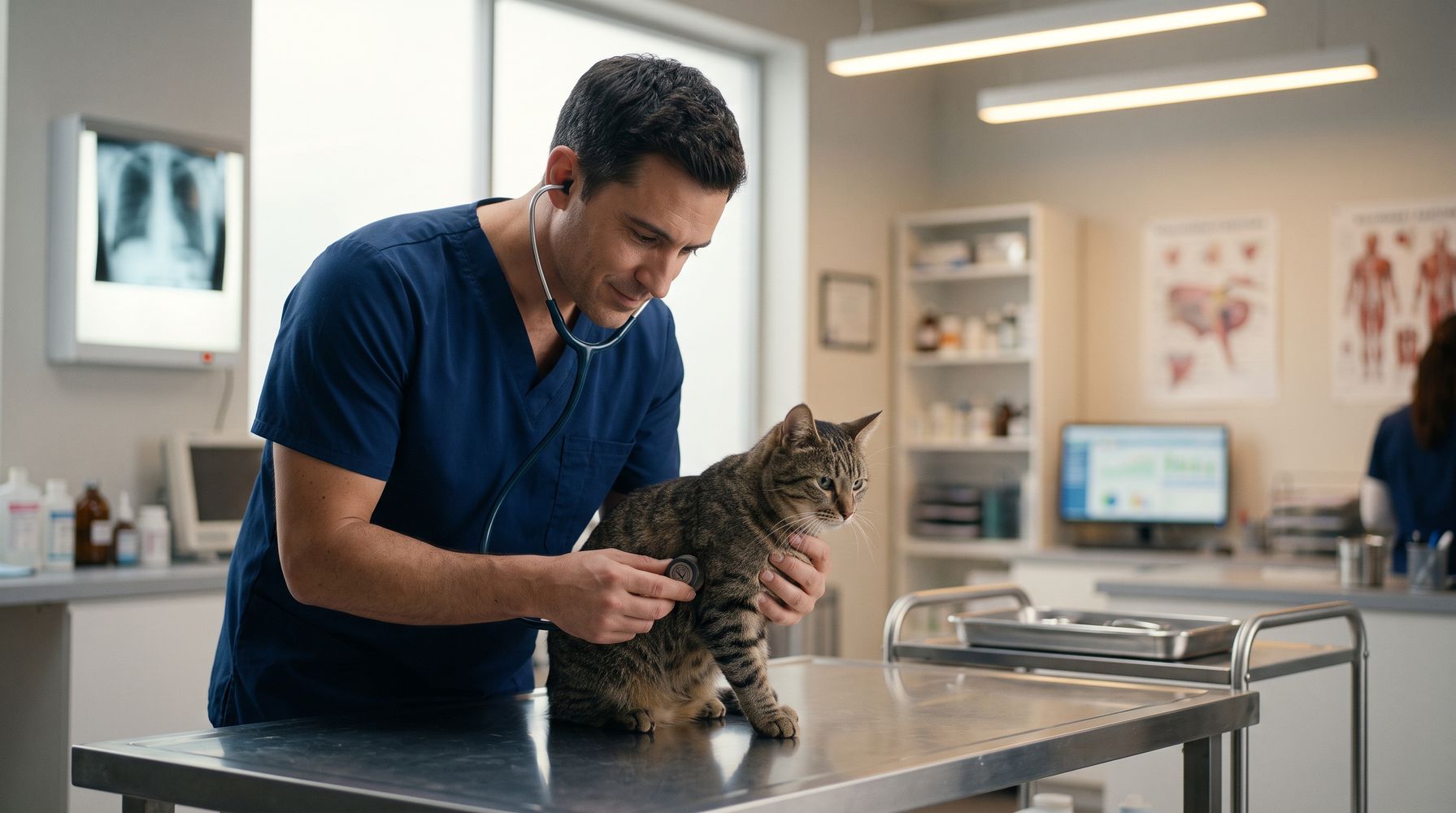 Juanjo, veterinario: “Si tu gato tose como si intentase expulsar una bola de pelo, podría ser asma felina”