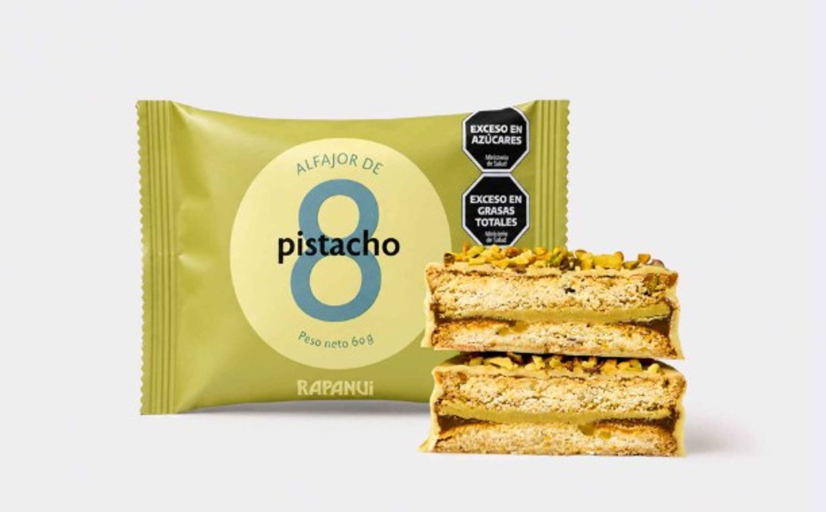 Rapanui lanzó un nuevo alfajor de pistacho: cómo es el doble relleno y cuánto cuesta