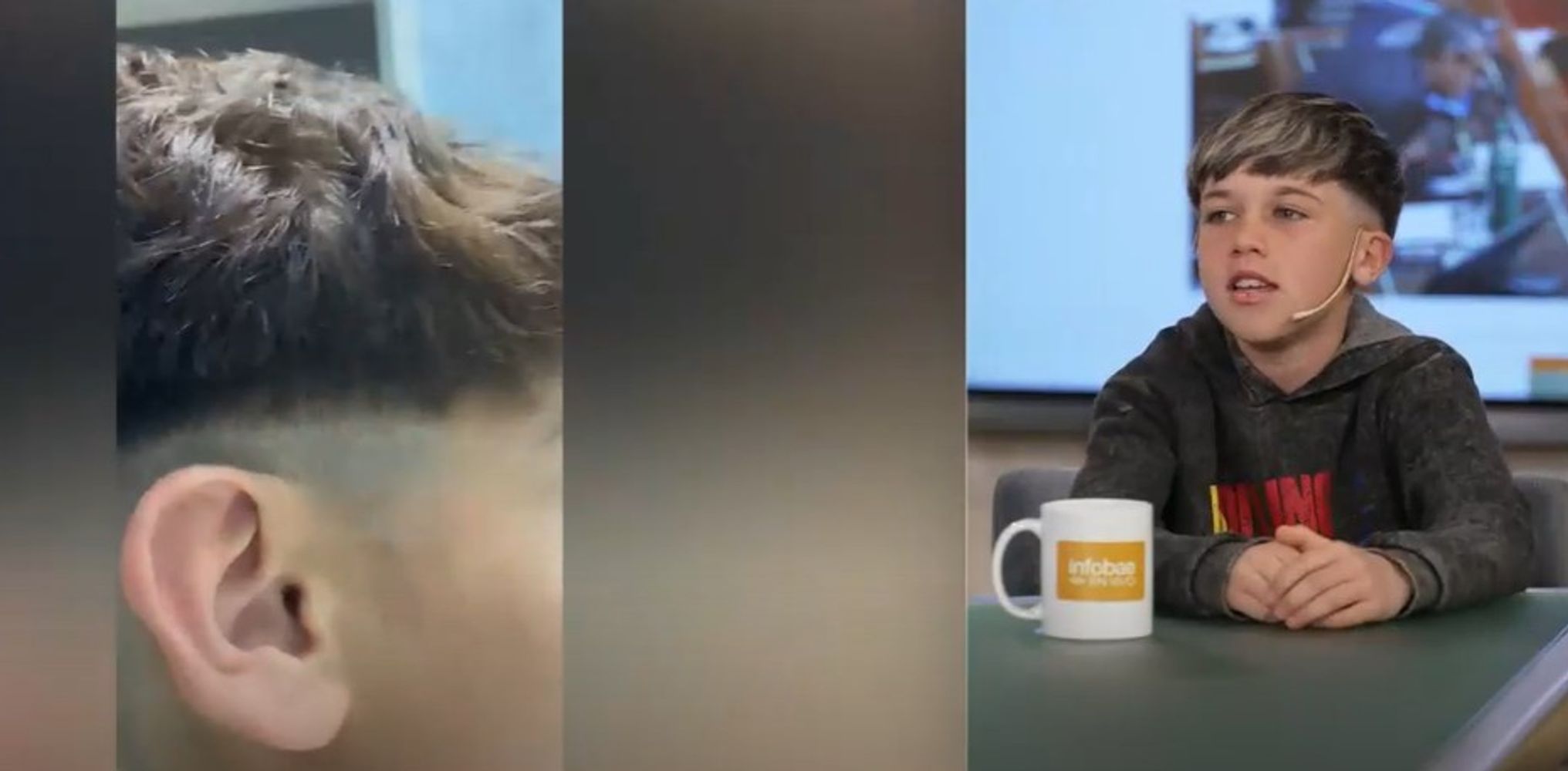 Un niño de 11 años corta el pelo y quiere tener un local.