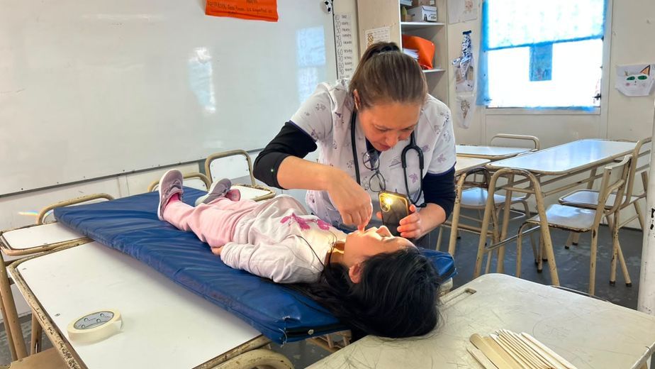 El Plan de Salud Escolar Bonaerense llegó a la Escuela N° 20 de Gonzales Chaves